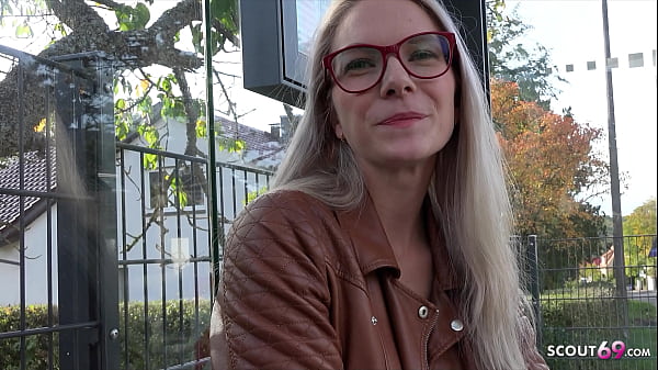 German Scout Fit Blonde Glasses Girl Vivi Vallentine Pickup And Talk